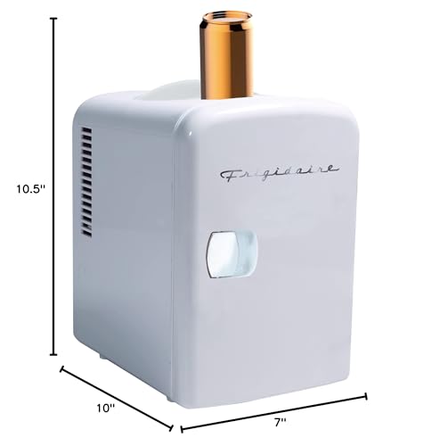 Frigidaire Mini Portable Compact Personal Fridge Cooler, 4 Liter Capacity Chills Six 12 oz Cans, 100% Freon-Free & Eco Friendly, Includes Plugs for Home Outlet & 12V Car Charger - White - Image 7