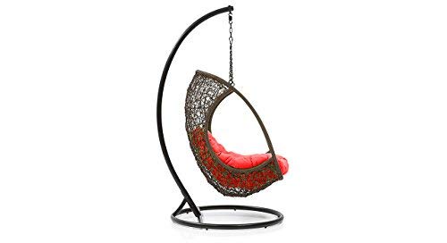 Virasat Furniture & Furnishing Brown Swing Chair with Cushion and Hook