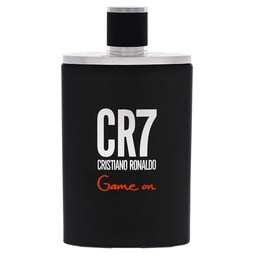 Cristiano Ronaldo CR7 Game On - Perfume para hombres - Esencia amaderada y seductora - Esencia tropical y densa - Estética oscura y sofisticada - Atrevida y de larga duración - EDT Spray 100 ml