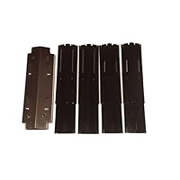 Set of One Sear Burner Heat Plate and Four Main Burner Stainless Steel Heat Plates for Gas Grill Model Brinkmann 810-3660-S