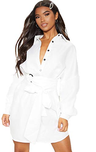 button through shirt dress