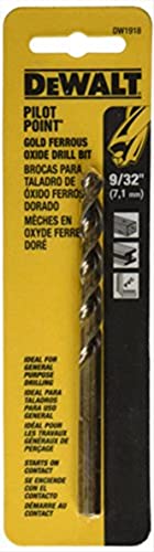 DeWALT Dw1918 9/81,3 cm Revêtement Doré Oxyde Pilot point Foret hélicoïdal