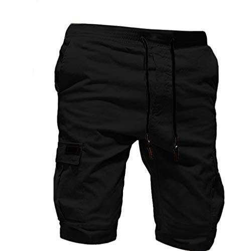 Men Gym Shorts, JOYFEEL Summer Casual Solid Elastic Waist Sport Shorts Quick Dry Breathable Workout Running Short Pants