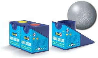 Revell Acrylics - 18ml - Aqua Silver Metallic - 36190 by REVELL ACRYLICS