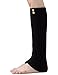 Dimore Women Thigh High Socks Extra Long Cotton Knit Warm Winter Over The Knee Long Boot Stockings Black (Black-1)