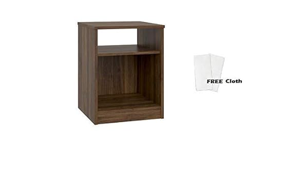 Mainstays Nightstand Features Open Top Shelf And Bottom Cubby Black Freebie Mini Duster For Cleaning 1 Set Pinnacleoilandgas Com