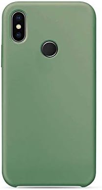 XiaoMi Mi 8 /Mi 8 Pro/Mi 8 Lite/Mi 8 SE Lite Case TPU+PC Liquid Silicone Shockproof Case Bumper Soft Microfiber Cloth Lining Basic Cover Case for XiaoMi Mi 8 (Grass Green, Xiaomi 8 Pro)