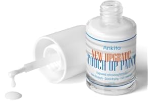 ANKITA Porcelain Sink Touch Up Paint, High-Gloss Porcelain Repair Kit White & Appliance Paint for Chips, Scratches, Cracks and Spots on Enamel, Acrylic, Porcelain, Sinks, Tubs, Bathtub, Appliances, Metal, Tiles in Kitchen and Bathroom. (Gloss White)