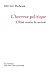 L'horreur politique: L'État contre la société (Manitoba / Entreprises et société) (French Edition) by 