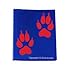 Wolf PAW Print sticker decal -Actual size of Wolf front paw Foot Prints-2 paw prints- Wolf dog bumper window sticker for cars trucks wall laptop RED