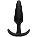 Doc Johnson Mood - Naughty 1 - Silicone Anal Plug - Extra Large - 6.0 in. Long and 1.5 in. Wide - Tapered Base for Comfort Between The Cheeks - Extra Large - Black