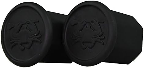 East Coast Dyes (2-Pack) High Performance Lacrosse Shaft End Caps Black and Black End-Cap-Blk-Blk-2P