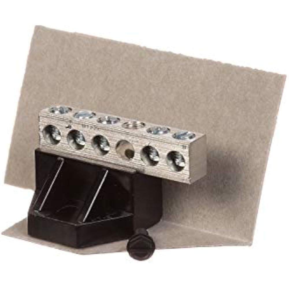 ECINSGB5 Insulated Ground Bar With Terminal Positions Electrical