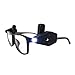 HOOPE 2PCS Eyeglass Flashlight LED Clip-on Night Lamp with Rotate Clip for Maintainer Fisherman Camper Reader in Dark (Glasses Not Included)