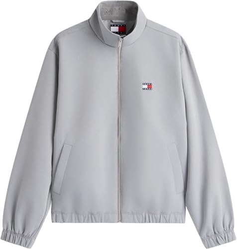 Herren Windbreaker Jacke mit Stretch-Bündchen und -Saum, Grau (Gravel Grey), XXL