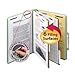 Smead Pressboard Classification File Folder with SafeSHIELD Fasteners, 2 Dividers, 2