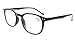 Eyekepper Retro Reading Glasses for Women Reading +0.75 Black Frame Mens Readers Eyeglasses