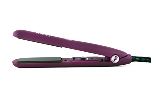 UPC 617375298330, HERA PROFESSIONAL PURPLE CERAMIC IONIC FLAT IRON HAIR STRAIGHTENER RUBBERIZED COATED