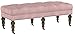 Linon 368253PNK01U Isabelle Washed Linen Bench, 50