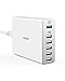 Anker AK-848061066647 Quick 3.0 60W 6-Port USB Wall Charger, PowerPort+ 6, White