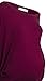 Women's Scoop Neck Long Dolman Sleeve Stretch Knit Casual Maternity Tunic Top