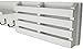 Ballucci Key Holder for Wall Decorative, Mail Organizer Wall Mount Sorter Rack with 3 Key Hooks for Wall, Entryway Shelf Mail Holder Key Rack, Home Decor for Entrance Kitchen, White
