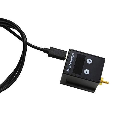 Romlon Wireless Mini Tattoo Power Supply, Newest Digital Display LED Screen Professional Tattoo Power Supply Permanent Makeup Equipment RCA DC Connection for Rotary Tattoo Pen Machines Supplies (RCA) - Thumbnail 2