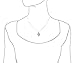 Sterling Silver 3 Plumeria and Maile Round Pendant Necklace, 16+2