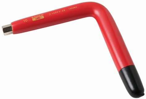 Bahco Tools 1999MV-6 - Hex Key - 6 mm Hex Size, Short L Shape, 87 mm Blade Length, Alloy Steel