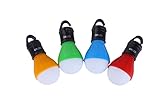 2-Pack GR LED Camping Lanterns By greyn: A Set of Battery Powered Bulbs, A Water-Resistant Light Bulb with 3 Modes - Ideal for Backpacking, Camping, Emergencies, Fishing, Hiking & Outdoor Lighting