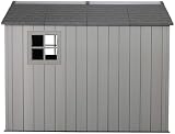 Lifetime Garden Storage Shed 7 x 9.5 ft HDPE Twin-Wall Tan view 2