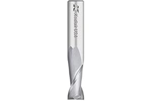 Kodiak Cutting Tools KCT129732 USA Made Solid Premium Carbide End Mill, 2 Flute, 1/4" Shank, 3/4" Length of Cut, 2-1/2" Overall Length, 1/4" Diameter