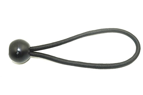 （Pack of 4）Ball Bungee, 6-Inch, Black, Windsock Attachment clip Windsock Hanging Kit For Telescopic Flag Poles - Thumbnail 3