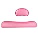 Poualss Memory Foam Set Keyboard and Mouse Wrist Pad Rest,Cushion Support for Office,Gaming,Computer,Laptop and Mac,Pain Relief& Easy Typing (Rose Pink)