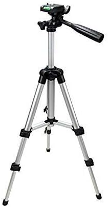 higadget Foldable Camera Tripod with Mobile Clip Holder Bracket, Fully Flexible Mount Cum Tripod, Stand with 3D Head & Quick Release Plate, Tripod Camera Stand