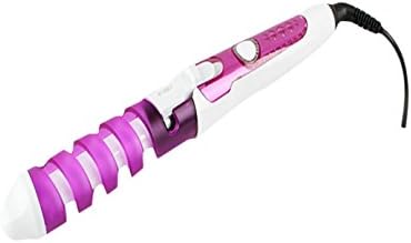 Freely with Travel Case Ultra-Thin Corrugated Hair Straightener Curler Iron Purple OS