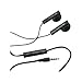 New Original OEM HTC Black Wired Stereo Headset Headphone Earphone Earbud with Remote Controller,Mic, 36H00880-04M