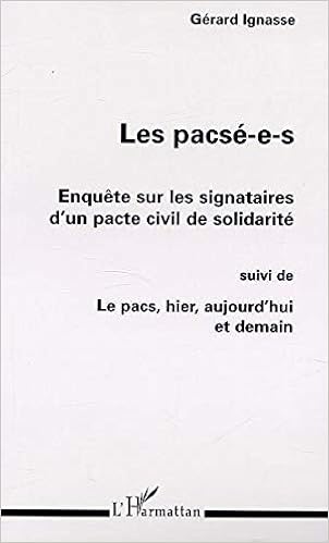 Amazon In Buy Les Pacse E S Enquete Sur Les Signataires D Un Pacte Civil De Solidarite Suivi De Le Pacs Hier Book Online At Low Prices In India Les Pacse E S Enquete