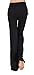 ADANIKI Women's Long Modal Comfy Drawstring Trousers Loose Straight-Leg for Yoga Running Sporting (Black, L)