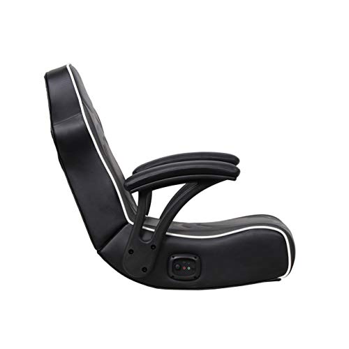 X Rocker Emerald RGB 2.0 Wired X2 Floor Rocker Gaming Chair with LED Lights, 30.3" x 22.2" x 26.