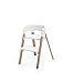 Stokke Steps Complete 5-in-1 Adjustable Baby High Chair Bundle, Natural Legs with White Seat (Includes Chair, Baby Set and Tray)