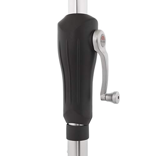 doppler Aluminium Sonnenschirm SL-AZ 330 - Knickbarer Sonnenschutz für Balkon oder Terrasse - ca. 330 cm - Anthrazit – Bild 6