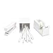 Poppin 10 Piece Set Fresh Start Desk Collection (White)