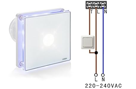 STERR - Badezimmerlüfter mit LED-Beleuchtung und Timer - BFS100LT Test