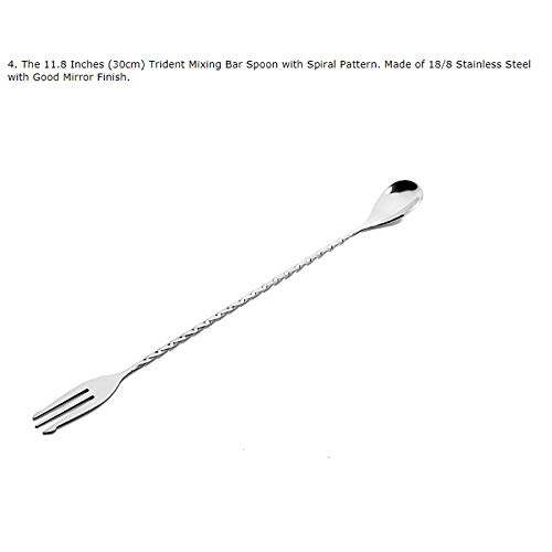 NXYJD Bar Tool Cocktail Shaker Set 5 Stück Bartender Kit Shaker, Jigger, Julep-Sieb, Löffel Mischglas – Bild 6