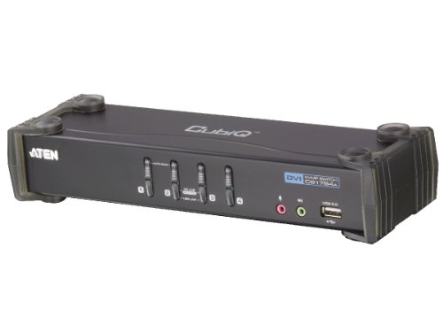 ATEN 4-Port USB 2.0 DVI KVMP Switch (CS1764A)