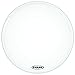 Evans EQ3 Resonant Smooth White Bass Drum Head, No Port, 16 Inch