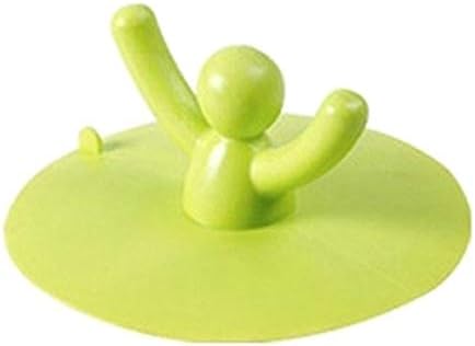 Liftable Little Man Shape Kitchen Basin Sink Waterproof Floor Drain Cover Strainer - Green