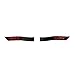 Fontic WRX MATTE BLACK for SUBARU/RED LETTER FENDER EMBLEMS - 2015+ WRX/STI