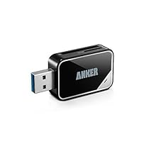 Anker USB 3.0 Card Reader 8-in-1 for SDXC, SDHC, SD, MMC, RS-MMC, Micro SDXC, Micro SD, Micro SDHC Card, Support UHS-I Cards, 18 Months Warranty